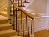 Wood Staircases With Iron Balusters