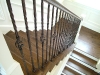 Wood Staircases With Iron Balusters