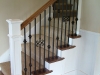 Wood Staircases With Iron Balusters