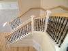 Wood Staircases With Iron Balusters