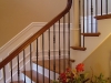 Wood Staircases With Iron Balusters