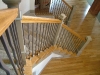 Wood Staircases With Iron Balusters